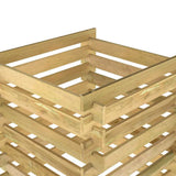 vidaXL Tuincompostbak gelat 90x90x90 cm geïmpregneerd grenenhout