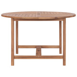 vidaXL Tuintafel Ø110x75 cm massief teakhout