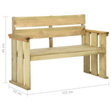 vidaXL Tuinbank 121 cm geïmpregneerd grenenhout