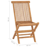 vidaXL Tuinstoelen 6 st inklapbaar massief teakhout