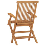 vidaXL Garden Chairs 4 pcs folding solid teakwood
