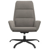 vidaXL Recliner velvet light gray