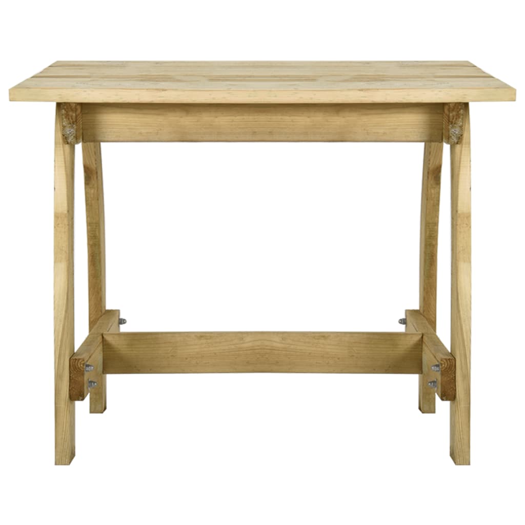 vidaXL Tuintafel 110x74x75 cm geïmpregneerd grenenhout