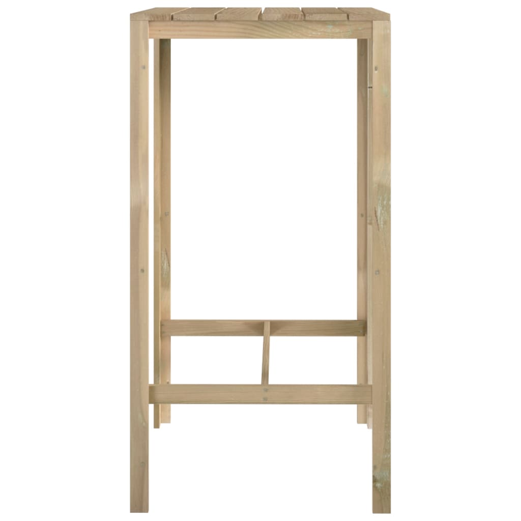 vidaXL Bartafel 60x60x110 cm geïmpregneerd grenenhout