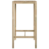 vidaXL Bartafel 60x60x110 cm geïmpregneerd grenenhout