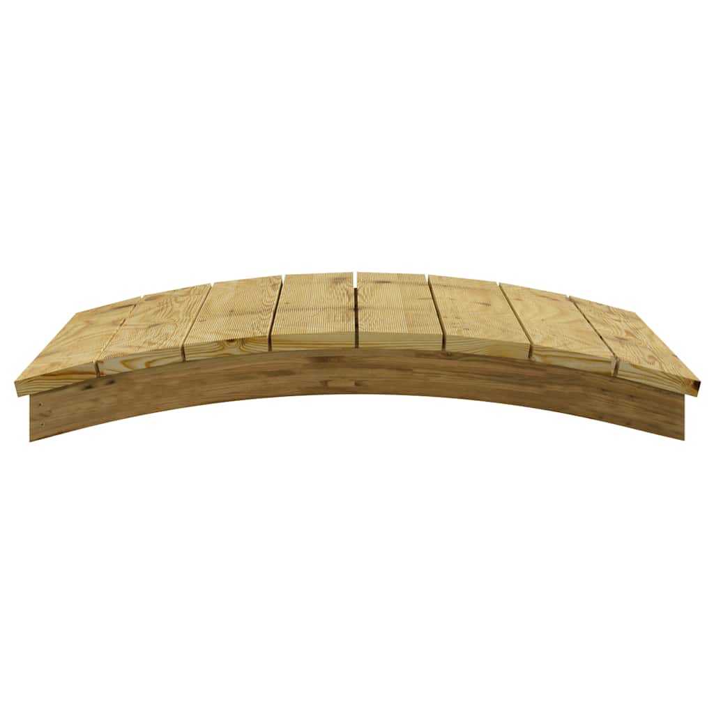 vidaXL Tuinbrug 110x74 cm geïmpregneerd massief grenenhout