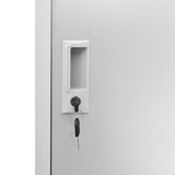 vidaXL Lockerkasten 2 st 90x45x92,5 cm staal lichtgrijs