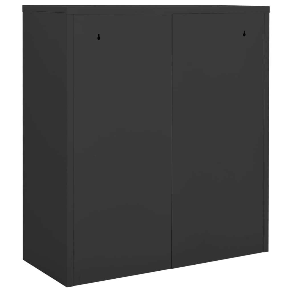 vidaXL Office Cabinet with Planter 90x40x125 cm Steel Anthracite