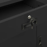 vidaXL Office Cabinet with Planter 90x40x125 cm Steel Anthracite