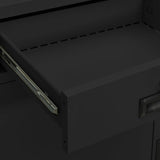 vidaXL Office Cabinet with Planter 90x40x125 cm Steel Anthracite