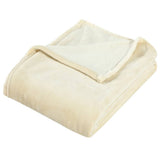 vidaXL Blanket 130x170 cm polyester cream