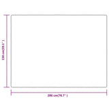 vidaXL Blanket 130x170 cm polyester cream