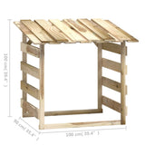 vidaXL Pergola's met dak 2 st 100x90x100 cm geïmpregneerd grenenhout