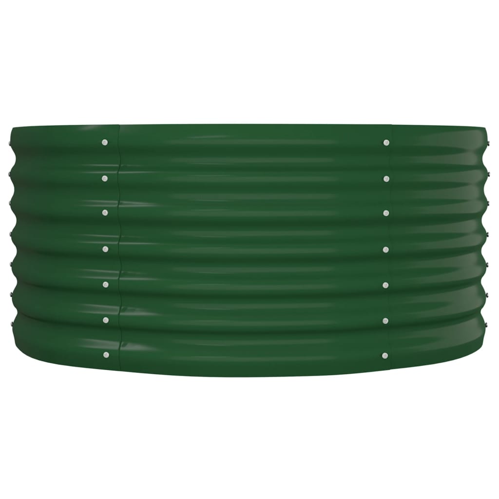 vidaXL Plantenbak 152x80x36 cm gegalvaniseerd staal groen