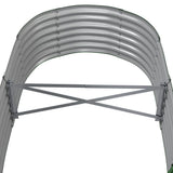 vidaXL Plantenbak 152x80x36 cm gegalvaniseerd staal groen
