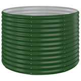 vidaXL Plantenbak 100x100x68 cm gegalvaniseerd staal groen