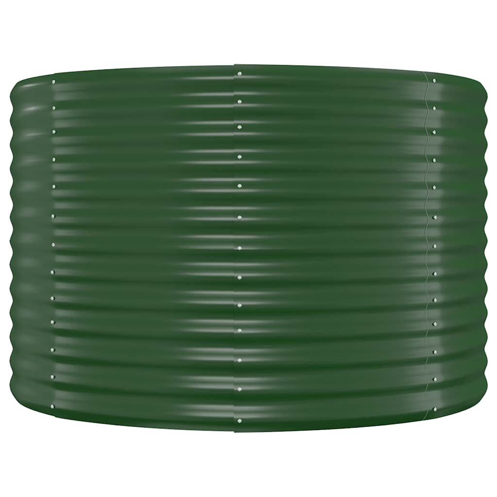vidaXL Plantenbak 100x100x68 cm gegalvaniseerd staal groen