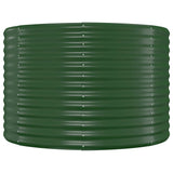 vidaXL Plantenbak 100x100x68 cm gegalvaniseerd staal groen