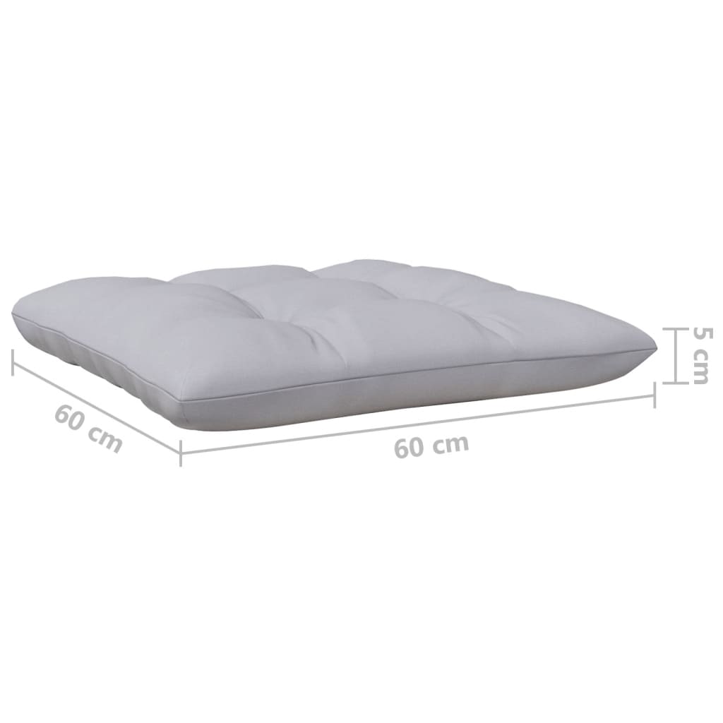 vidaXL Banque de Jardin 2 places avec des coussins gris massifs à Grenenhout