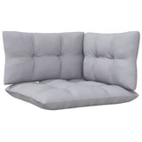 vidaXL 7-delige Loungeset met grijze kussens grenenhout