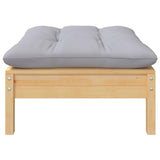 vidaXL Ensemble de salon 7 pièces avec des coussins gris à vert