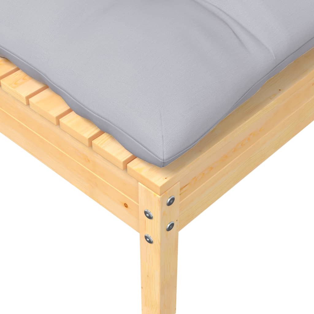 vidaXL Ensemble de salon 7 pièces avec des coussins gris à vert
