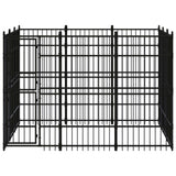 vidaXL Dog Kennel 8.29 m² Steel