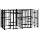 vidaXL Hondenkennel 7,37 m² staal