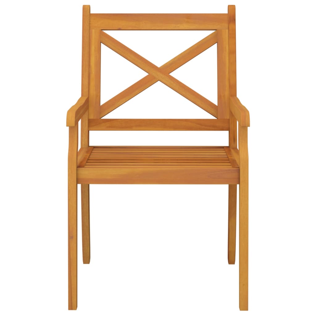 vidaXL Tuinstoelen 4 st massief acaciahout