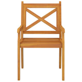 vidaXL Tuinstoelen 4 st massief acaciahout