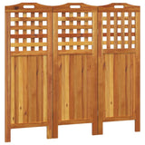 vidaXL Chambre à coucher avec 3 panneaux 121,5x2x115 cm acacia massif