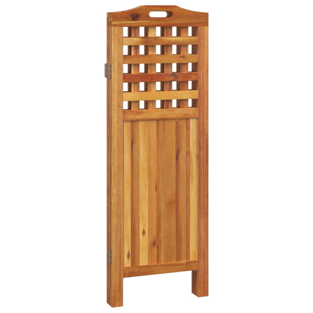 vidaXL Chambre à coucher avec 3 panneaux 121,5x2x115 cm acacia massif