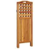 vidaXL Chambre à coucher avec 3 panneaux 121,5x2x115 cm acacia massif