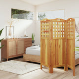 vidaXL Chambre à coucher avec 3 panneaux 121,5x2x115 cm acacia massif