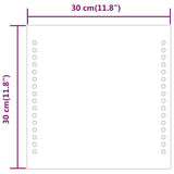 vidaXL Lampe de poche LED 30x30 cm