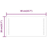 vidaXL Bathroom Mirror LED 40x20 cm