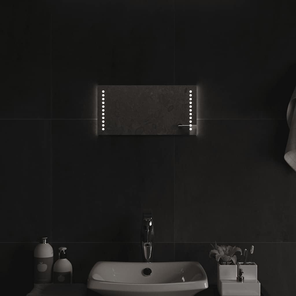 vidaXL Bathroom Mirror LED 40x20 cm