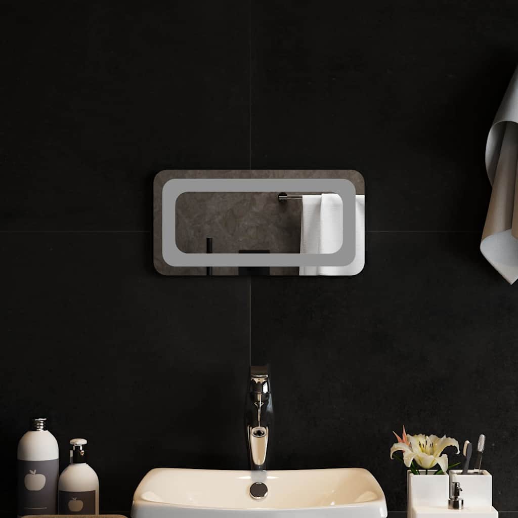 vidaXL Bathroom Mirror LED 40x20 cm