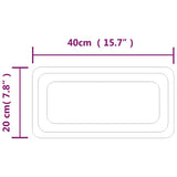 vidaXL Bathroom Mirror LED 40x20 cm