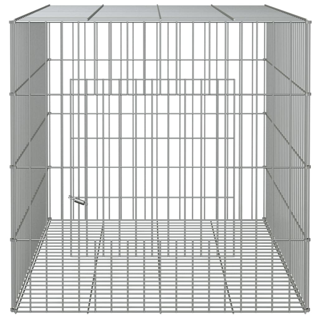 vidaXL Rabbit Cage 78x54x54 cm Galvanised Iron