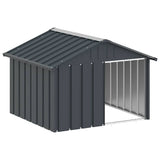 vidaXL Hondenhok 116,5x103x81,5 cm couleur acier inoxydable galvanisé