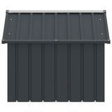 vidaXL Hondenhok 116,5x103x81,5 cm couleur acier inoxydable galvanisé