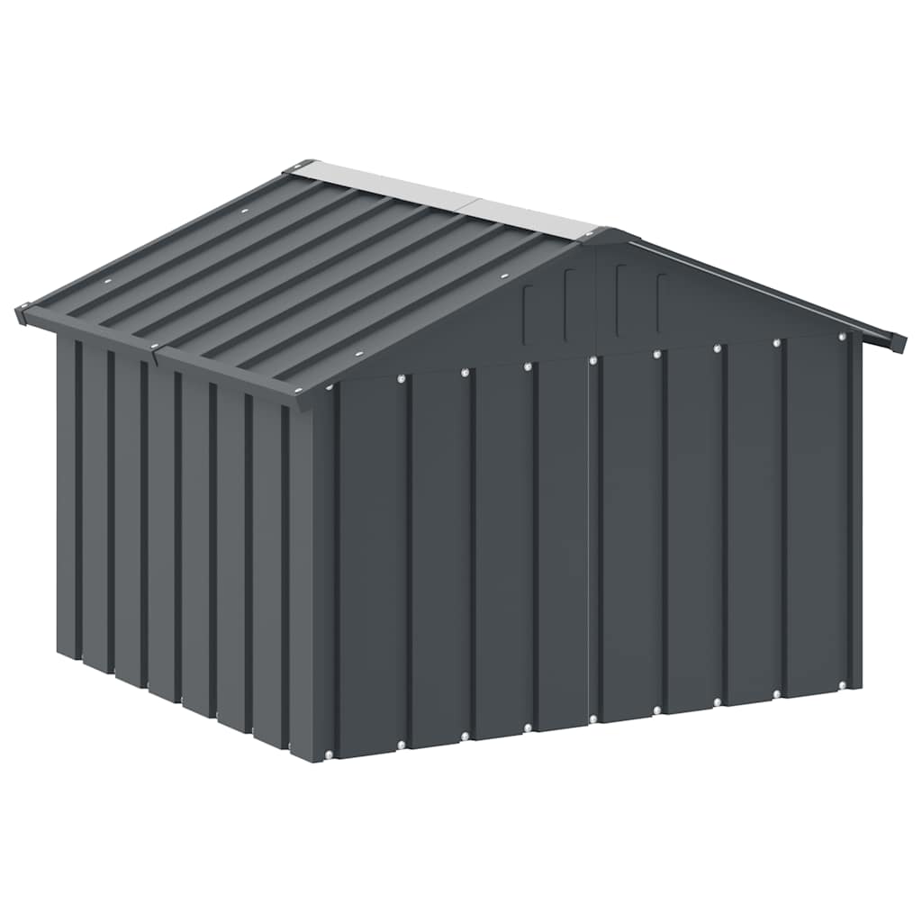 vidaXL Hondenhok 116,5x103x81,5 cm couleur acier inoxydable galvanisé