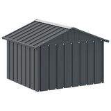 vidaXL Hondenhok 116,5x103x81,5 cm couleur acier inoxydable galvanisé