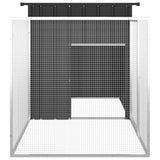 vidaXL Chicken Coop 200x91x100 cm Galvanized Steel Anthracite