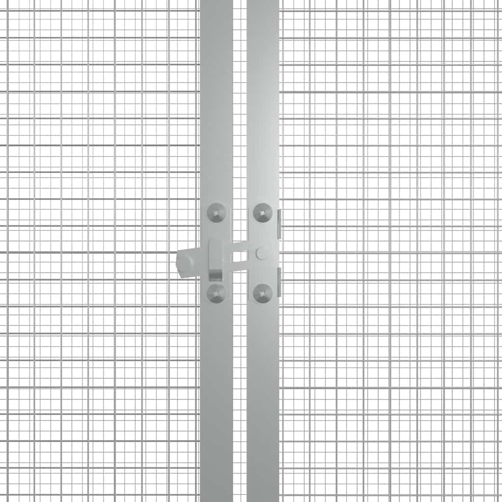 vidaXL Chicken Coop 200x91x100 cm Galvanized Steel Anthracite
