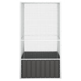 vidaXL Aviary 111x107x211.5 cm galvanized steel anthracite