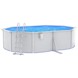 vidaXL Swimming Pool with Safety Ladder 490x360x120 cm