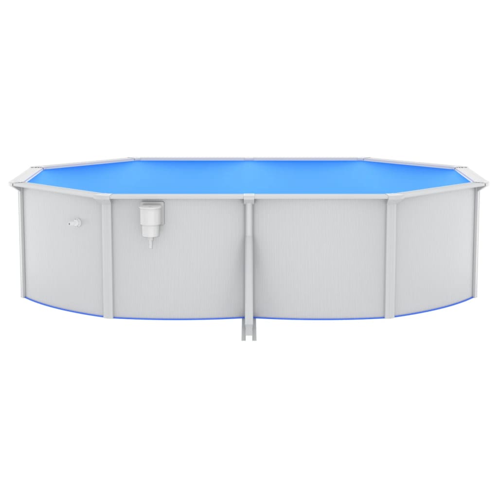 vidaXL Swimming Pool with Safety Ladder 490x360x120 cm