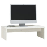 vidaXL Monitorstandaard 50x27x15 cm massief grenenhout